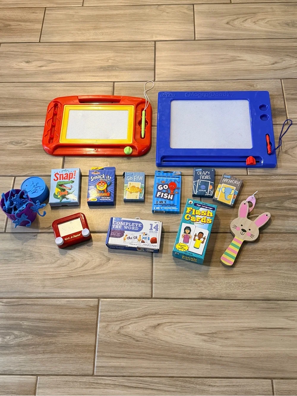 Assorted kids games and toys